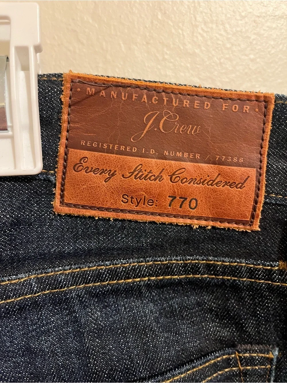 J. Crew Slim Straight Dark Indigo Men's Jeans